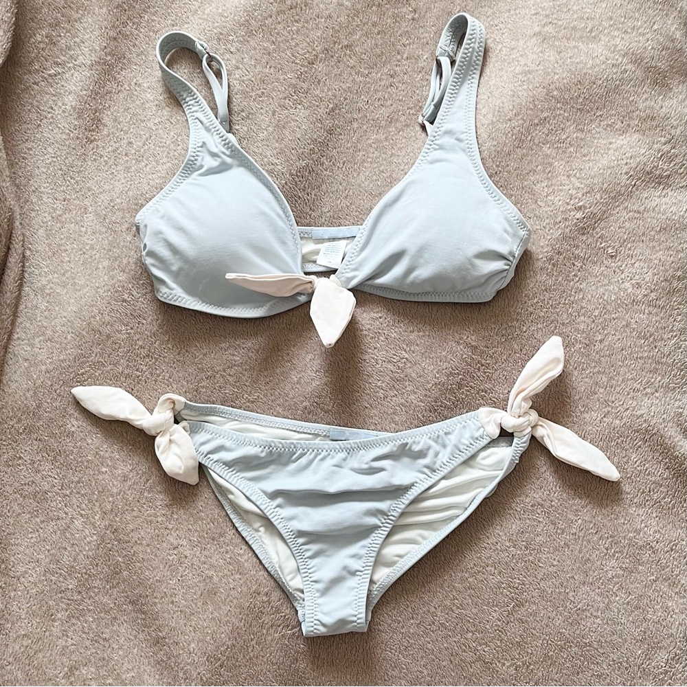 Eberjey Baby Blue & White Swim Set